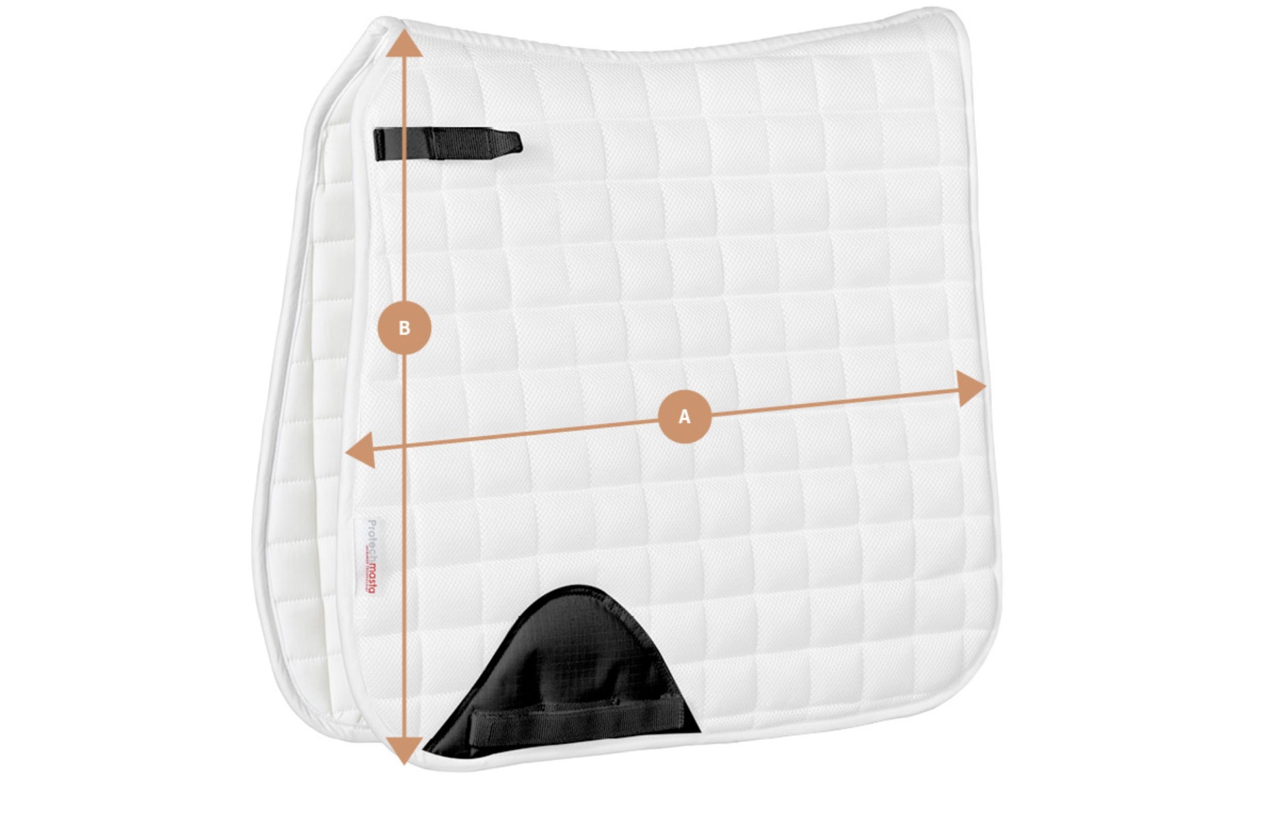 Protechmasta Dressage Saddlepad Size Guide | Harry Hall